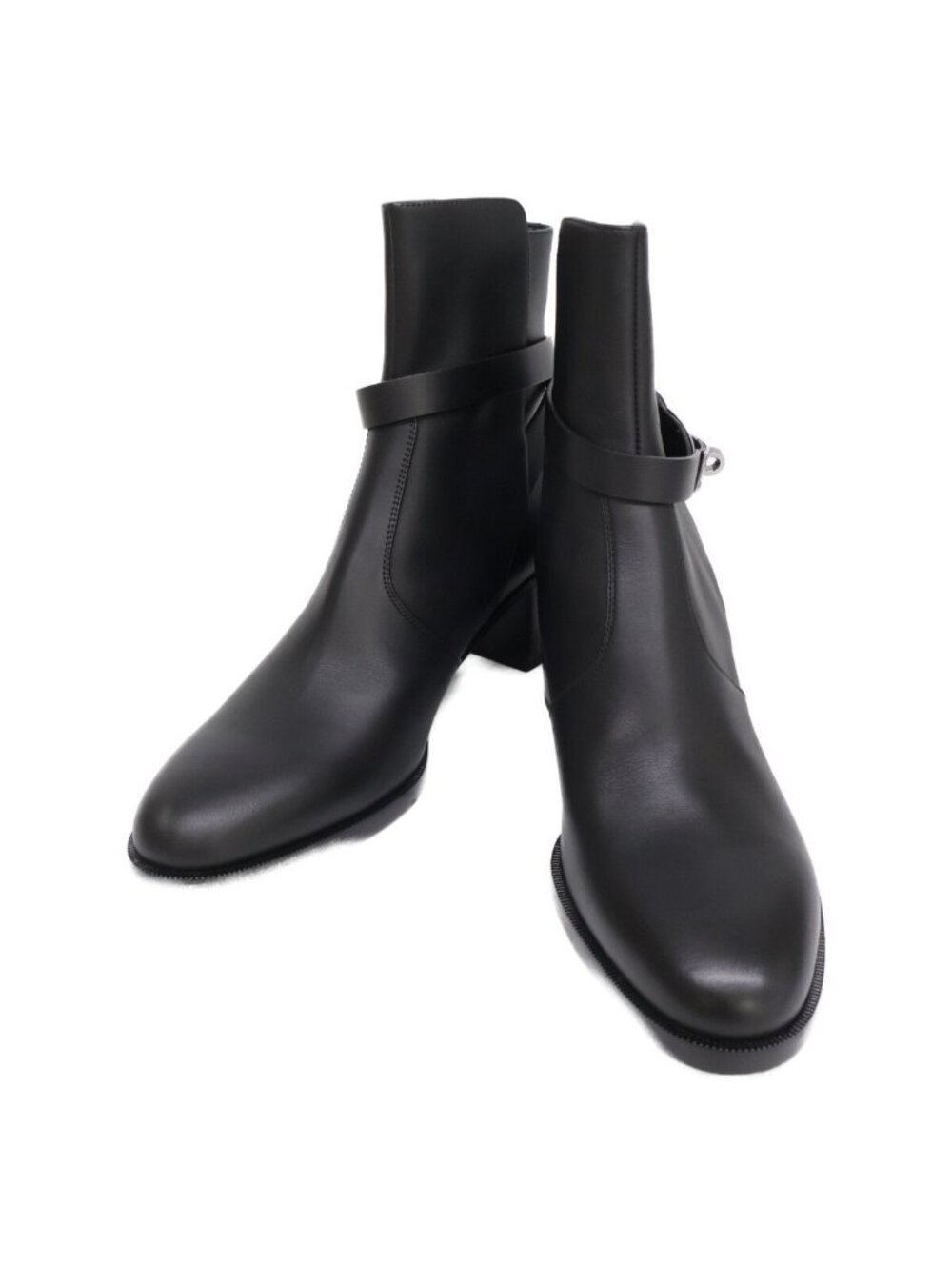 Hermes Frenchie Kelly Leather Short Boots